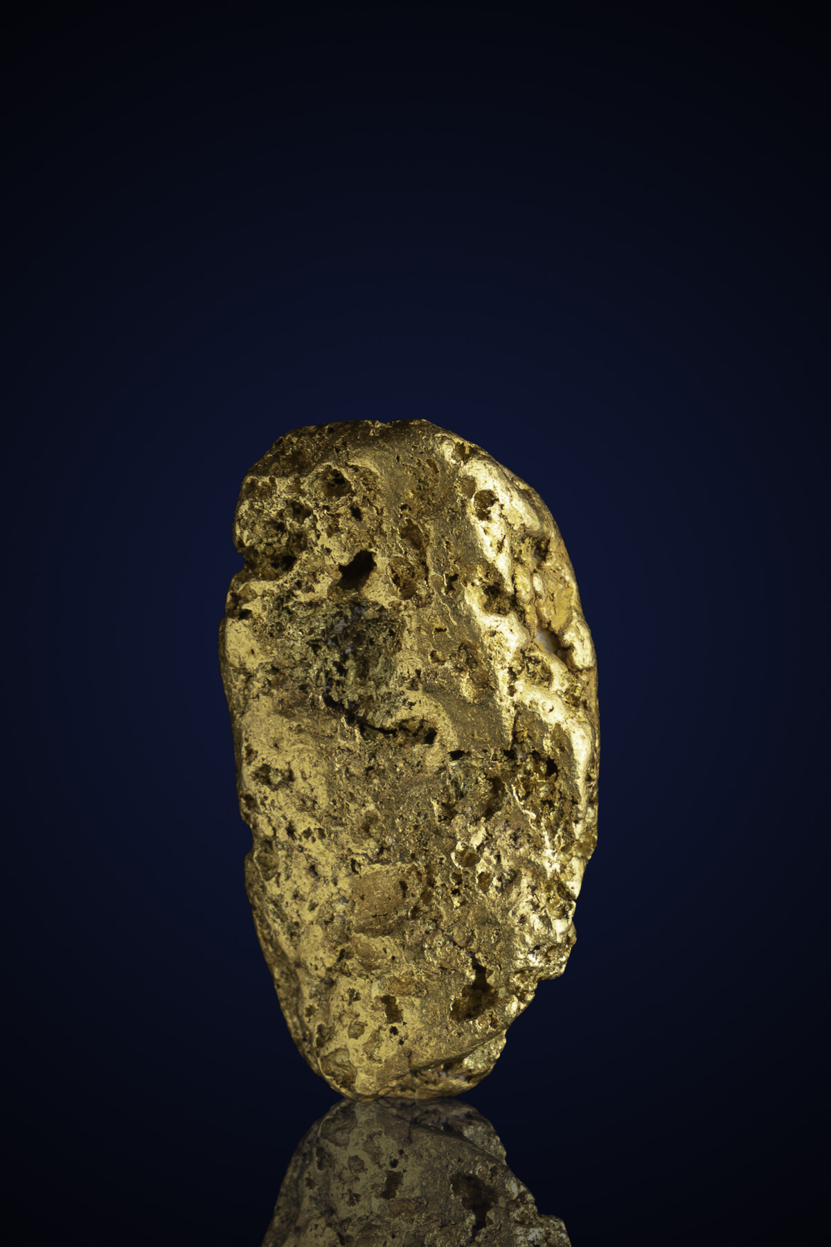 Elongated, Exceptional Natural Gold Nugget - Auburn, CA - 6.34 Grams (image for) Elongated, Exceptional Natural Gold Nugget - Auburn, CA - 6.34 Grams